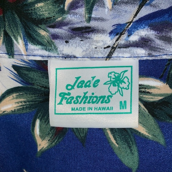 Jade Fashions Aloha Hawaiian Luau Button-up Medium - Picture 3 of 3